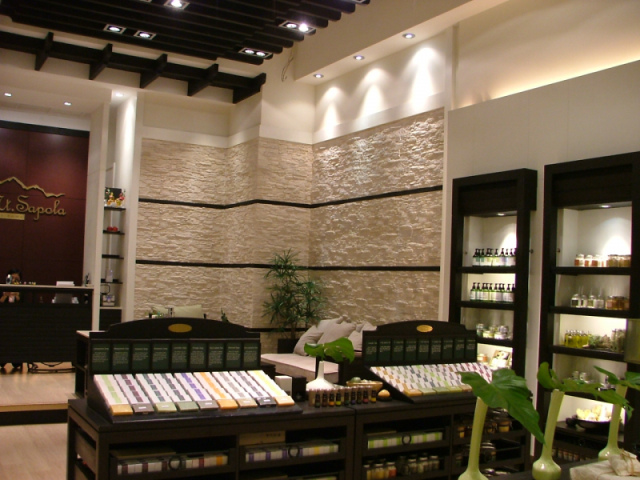 Ứng dụng đá sa thạch ốp tường